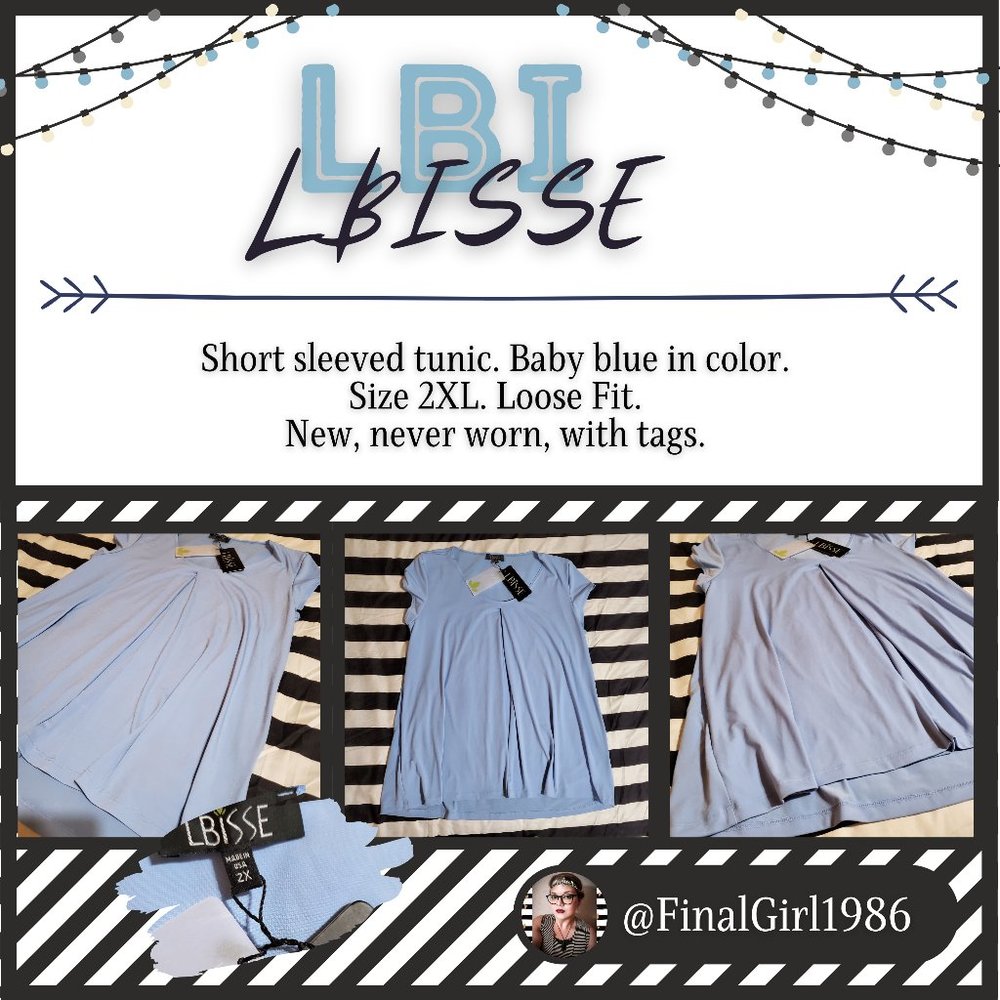 Baby Blue Short Sleeve Tunic